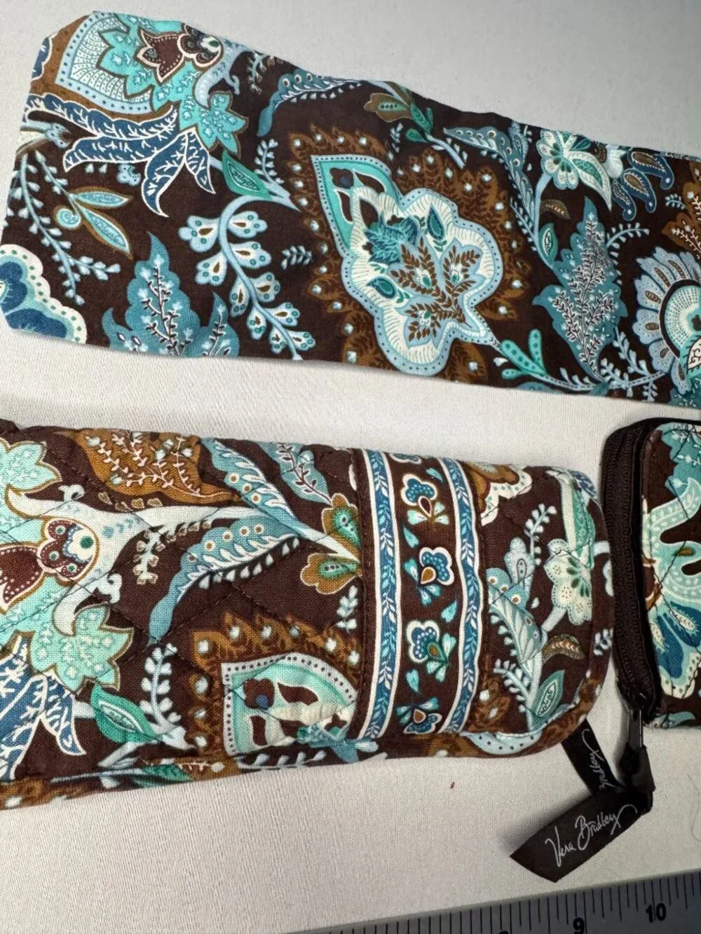 Vera Bradley Java Blue 3-Piece Set - Glasses Case, Wallet, + Cotton Sleeve - Picture 7 of 7